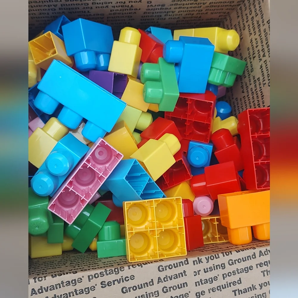 Mega blocks multicolor Fisher Price 85 piece clean good condition